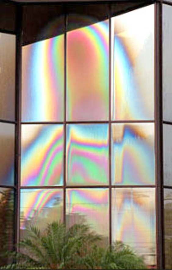 Virgin Mary in window