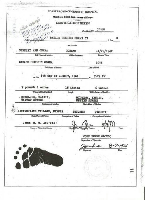 birth certificate