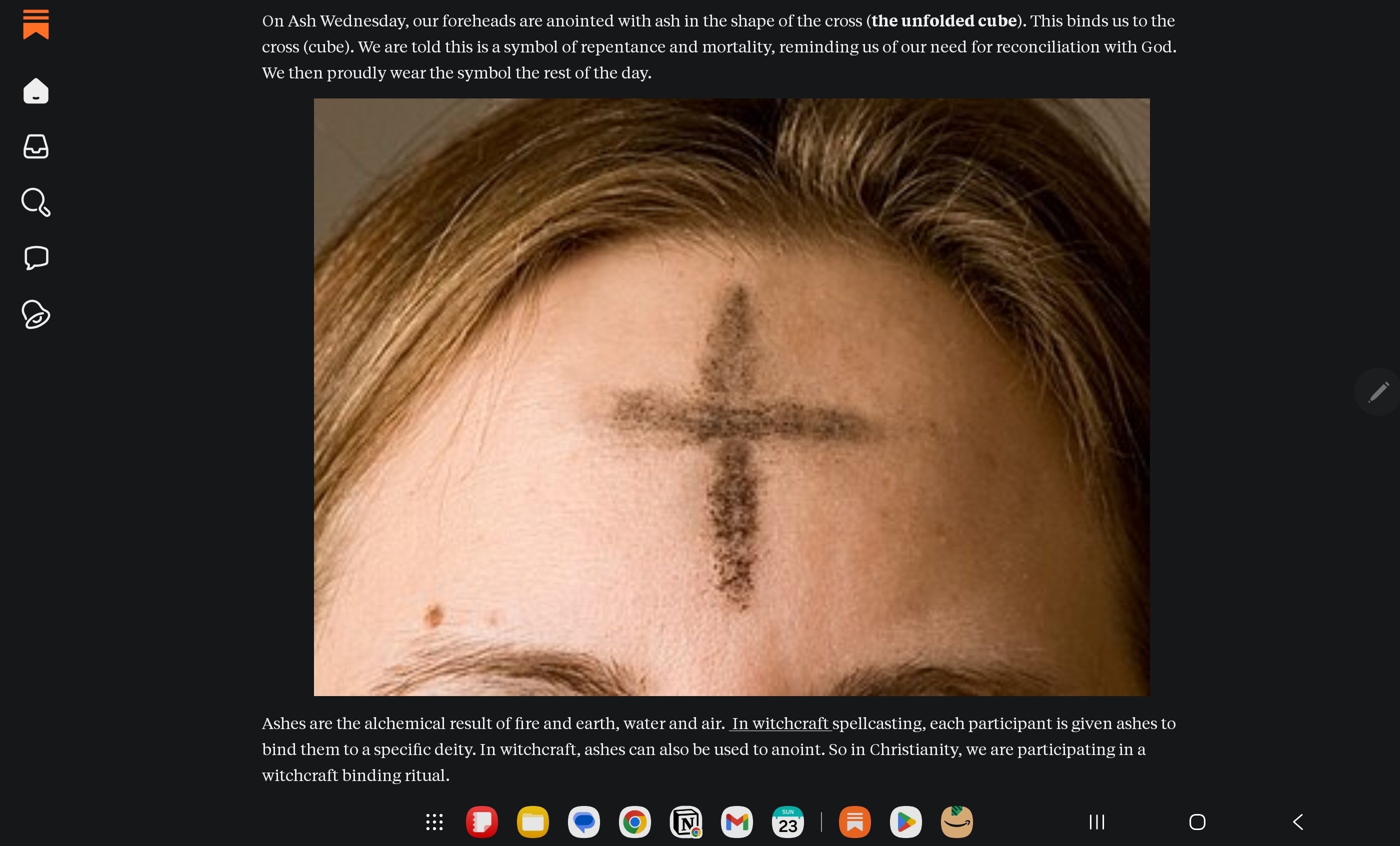 ash wednesday