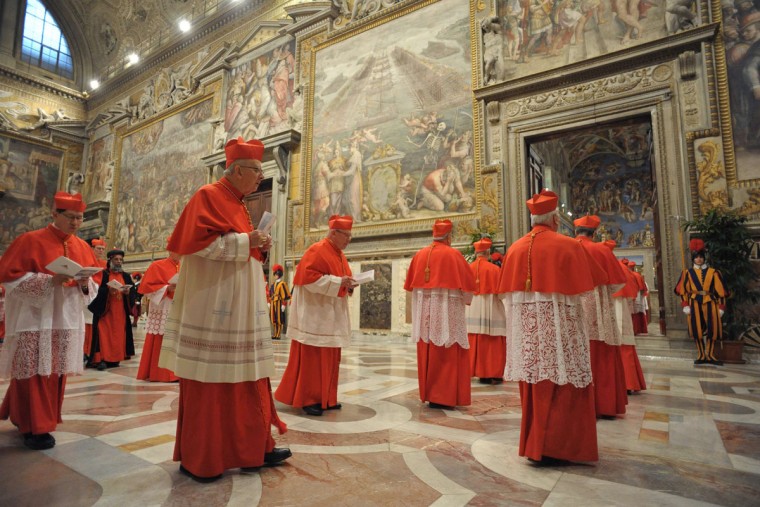 walking to conclave