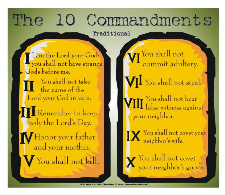 catholic ten commandments
