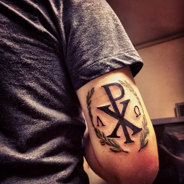 chi rho tattoo