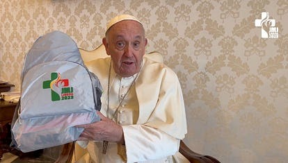 pope with symbol