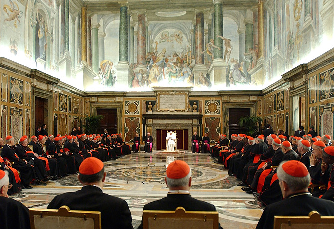 pope and cardinals