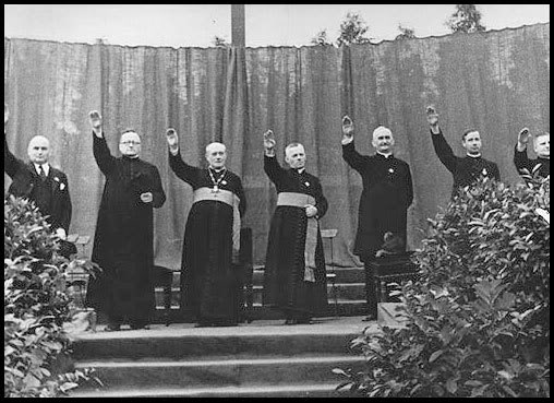priests doing the salute